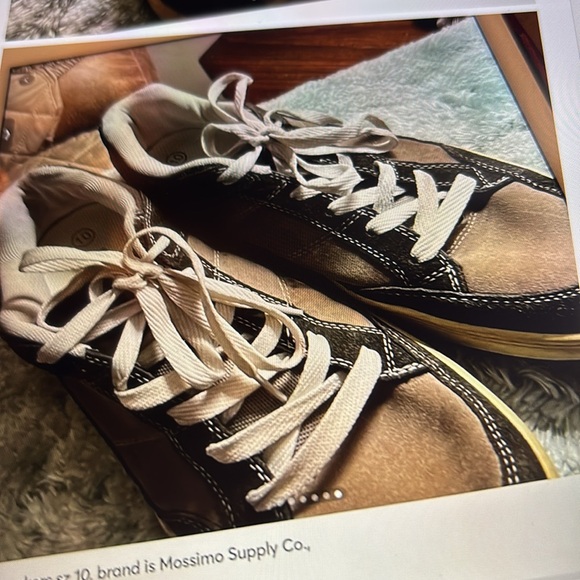 Men’s bundle of 2 used gently worn sneakers, blue and grey lace ups - Picture 10 of 12